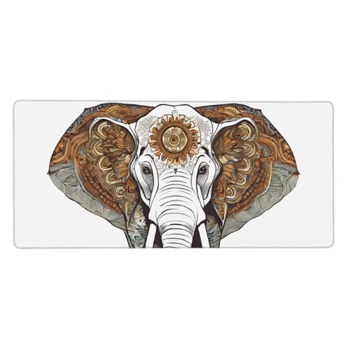 Tapis de souris de jeu éléphant grand sous-main imperméable idéal télétravail