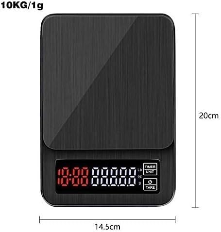 para Cocina y joyería Báscula de Cocina para Alimentos Báscula de pesaje Báscula electrónica Digital con Temporizador Toma de Corriente USB Báscula para joyería Alimentos Café