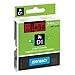 Produktbild Dymo® D1 Schriftband D1, Kunststoff, laminiert, 7 m x 9 mm, Schwarz/Rot