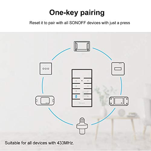 KKmoon SONOFF Versão atualizada do controlador remoto com suporte do controlador RM433 base Adequado