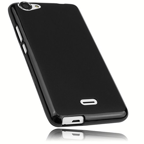 mumbi Funda Compatible con Wiko Rainbow Caja del teléfono móvil, Negro