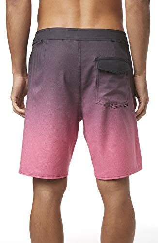 O'NEILL Men's Water Resistant Hyperfreak Stretch Swim Boardshort, 19 Inch Outseam (Pink/Solid, 32)2