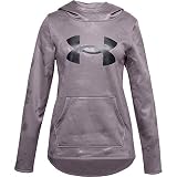 Under Armour Girls' Armour Fleece Big Logo Printed Hoodie , Slate Purple (585)/Black , Youth Large