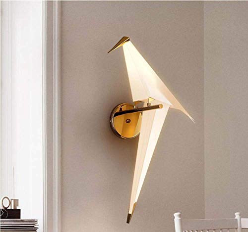 Lámpara de pared de pájaro posmoderna de alta gama con luz LED G4 4