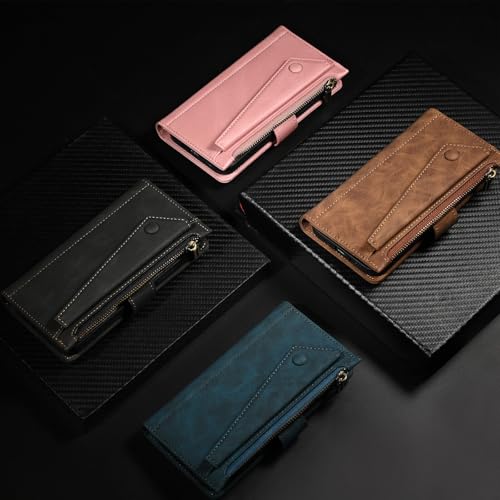 Coque Samsung S21 FE bleu étui cuir protection intégrale magnétique - 2