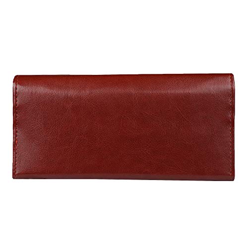 Bi-fold Cherry Vegan Leather Clutch Wallet for Women | Stylish Purse with Card Slots, Note Compartments, and Coin Pocket2