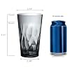 JGIRL Unbreakable Plastic Drinking Glasses, Set of 6, Shatterproof Drinking Cups, Plastic glass cup,16 oz plastic Tumbler Cups,Dishwasher Safe (Grey) #1