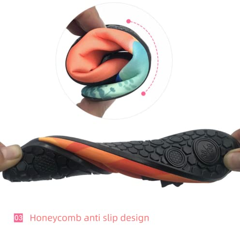 USUWE Parent-Child Beach Diving Shoes, Wading Shoes, Anti Slip and Anti Puncture Children's Swimming Shoes3