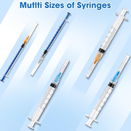 20Pack 3ml Syringes with Needle 23Ga 1 Inch, Disposable 3cc Luer Lock Syringe for Scientific Labs, Individually Wrapped, Box of 20 - Thumbnail 5
