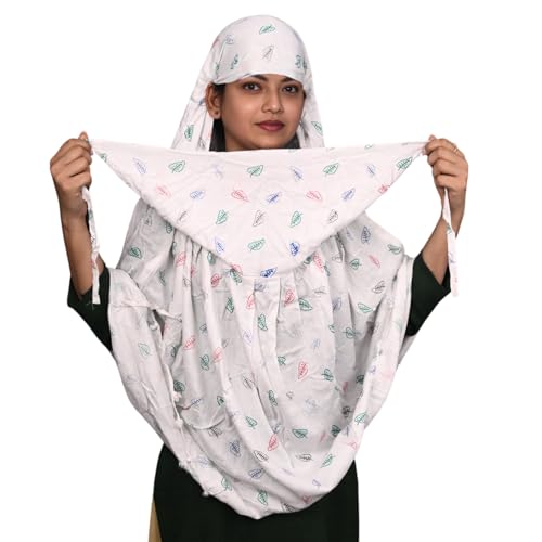 Image of HYLOL Pure Cotton Innovative Stylish Printed Pattern Fancy Scarf With Sun Protection Cover Face Cotton Mask for Women's and Girls