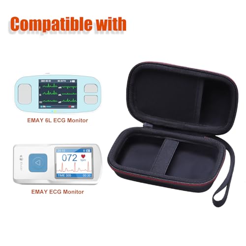 Image of LTGEM Hard Case Compatible with EMAY 6L Portable ECG Monitor (Case Only)