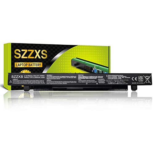SZZXS Laptop-Akku A41-X550A【2950mAh 15V】für ASUS X550CA X550LB A450A550F450F550F550CF550LF552F552CF552CLK550K550CX552X552EA FX50JKF550C Computer Akku Cover