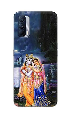 Image of Printed Hard Back Cover Case for Realme X7 Back Cover (Radha Krishna) -1803