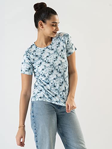 Image of PRETTIFY Women's Casual Regular Fit Half Sleeves Printed T-Shirt