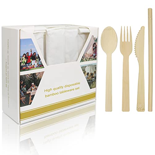 Guofa GUOFA-11 Bamboo Utensils - Disposable Bamboo Forks cover