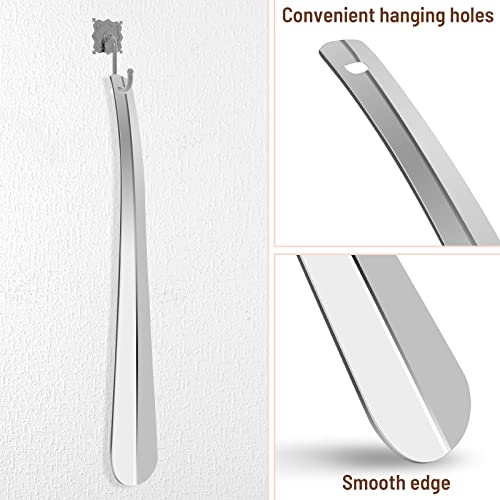 Metal Shoe Horn, Long Handled Shoehorn For Men, Women, Kids, Seniors, Pregnancy, Boots And Shoes, Heavy Duty Stainless Steel Shoe Horn #TOP1