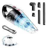 cberhrik Hand Held Cordless Vacuum Cleaner Rechargeable - Handheld Car Vacuum with Strong Suction, Lightweight & Low Noise, Clean Dust & Hair Quickly