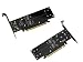 Produktbild KALEA-INFORMATIQUE PCI Express x16 Controller-Karte für 4 M.2 NVMe M Key SSDs (M2 NGFF). Pcie Typ 3.0