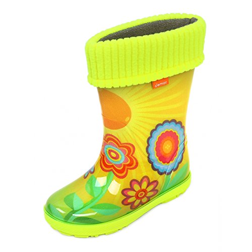 Demar Mit Reflektor an Der Ferse - Botas de Goma de Trabajo de Sintético Niñas