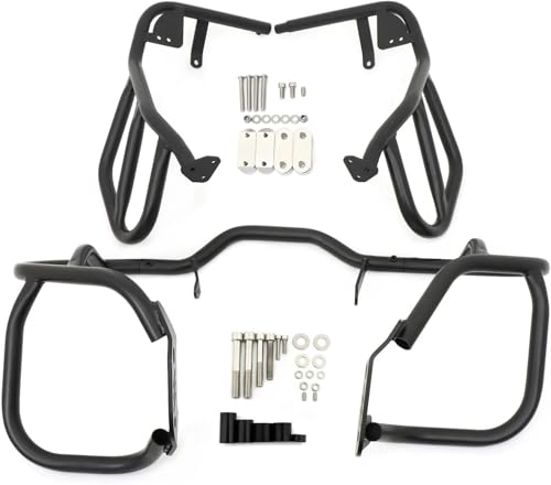 Protection moteur pare-chocs BMW R1200GS acier renforcé noir mat