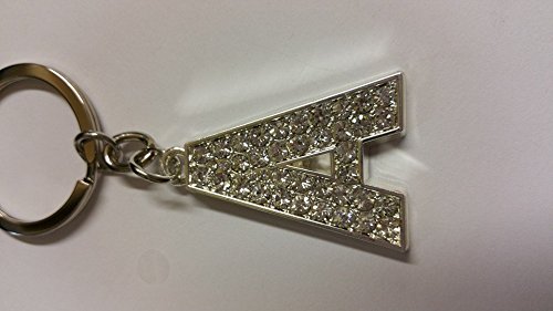 Un portachiavi con diamante placcato in argento