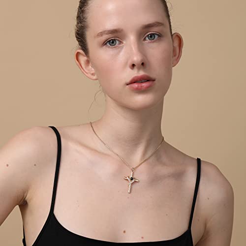 Avotto Cross Necklace For Women Girls Projection Chain Pendant Religious Christian Baptism First Communion Confirmation Heart Jewelry Gifts Philippians 4:13 Gold #TOP3