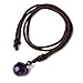 Jovivi 3pcs Healing Crystals Necklace Natural Tiger Eye Amethyst Lucky Blessing Protection Chakra Beads Stone Pendant for Women Men Adjustable