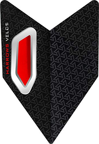 Harrows Velos 100 Micron Dart Flights - 10 Sets (30) (Red)