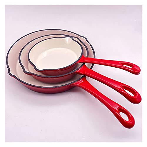 Yinyimei sarten Antiadherente 16 cm 20 cm 25 cm de Esmalte de Hierro Fundido macetas Olla Venta...