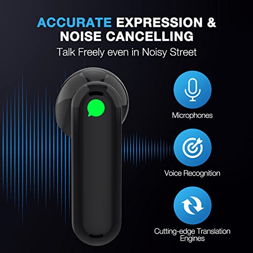 Timekettle WT2 Edge W3 Translator Device,Bidirection Simultaneous Translation, Translator Earbuds with 40 Languages, Real time Translator,Fast Reaction with Revolutionary Al Tech, Online Version