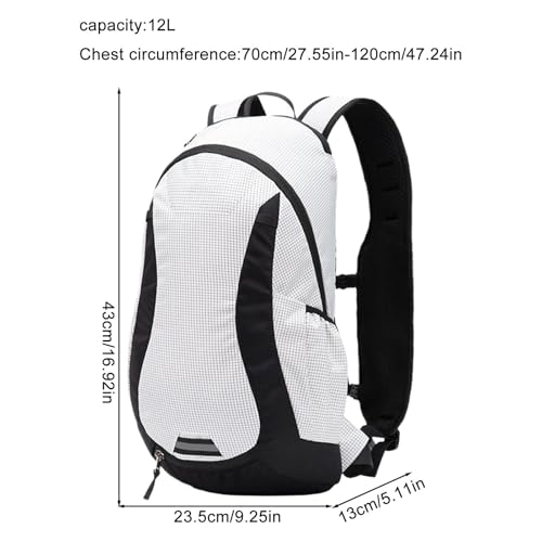 Mochila de capacidad para viajes y camping con funda de lluvia portátil 5