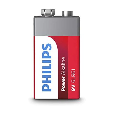 Pila Alcalina 9V Philips 6LR61 550mAh Cover