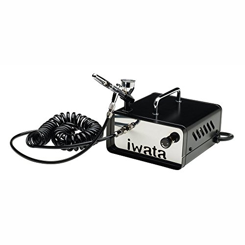 Iwata IW 125 Beginner Airbrush Neo Cn Gravity Set,Silver thumb #1