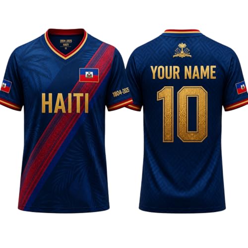 Custom Haitian Soccer Jersey Name Number