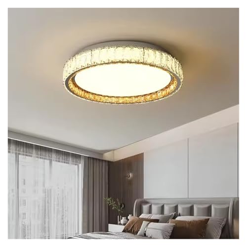 Plafonnier LED moderne cristal or luminaire intérieur dimmable salon chambre