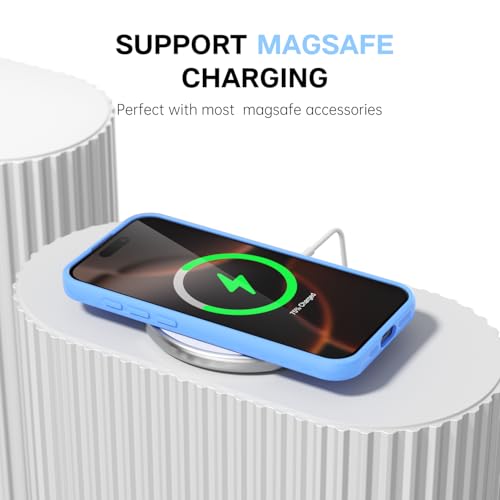 Coque iPhone 16 Pro silicone bleu Svanove compatible MagSafe - 7