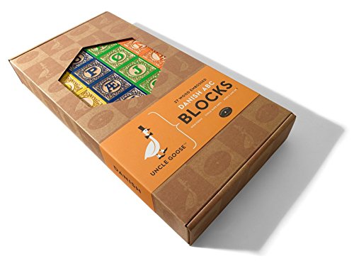 Uncle Goose Danish ABC Blocks - Made in USA