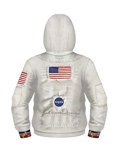 SummerSeed Moletom com capuz da NASA para crianças, adolescentes meninos e meninas com estampa 3D, B