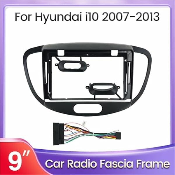 Радио панель рамка Подходит Hyundai I-10 I10 2007-2013 Монтажный комплект панель рамка кабель 9-дюймовый автомобиль радио рамка Автомобиль радио рамка