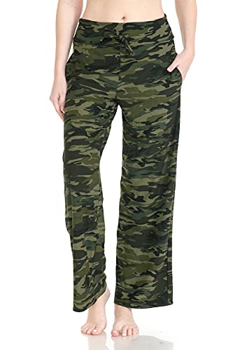 Leggings Depot Women's Fashion Pajama Lounge Pants with Pockets-PJ20D-N021-XL