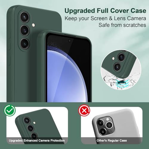 Coque Samsung S23 FE en silicone vert avec protection caméra premium - 2