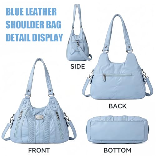 Image of PALAY Shoulder Bag for Woman Vintage PU Leather Women Handbags Punk Retro Crossbody Bags for Women
