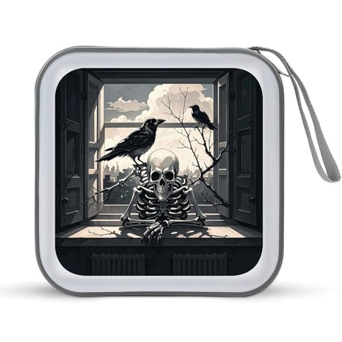 Étui de rangement portable CD/DVD 40 places motif chihuahua pour auto et maison