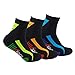 Calcetines (3 Pares) de RUNNING, CICLISMO, TENIS, PADEL,… Calcetines SIN COSTURAS unisex con puntera y talón reforzados. Calcetines tobilleros de deporte. Anti-rozaduras y con gomas anti-presión.