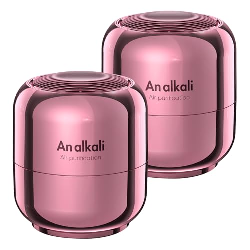 Image of Fridge Deodorizer – 2 Pack Refrigerator Odor Eliminator, Lasts 10 Years, Chemical-Free Fresh Odor Eliminator Kit, More Effective Than Baking Soda, for Kitchen Appliances, Closet, Car, Pet Areas-Pink