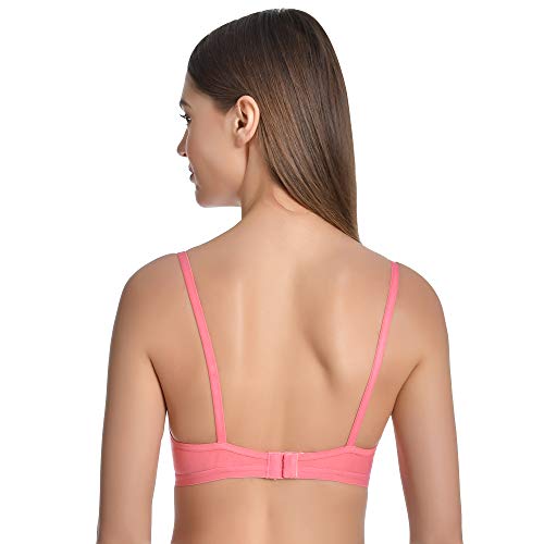 Image of Aimly Women's Cotton Non-Padded Non-Wired Solid Multicolor Bra Combo Pack of 6