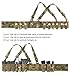 KRYDEX Tactical Chest Rig Elastic Rig Cummerbund with X Harness and Admin Pouch (MC)