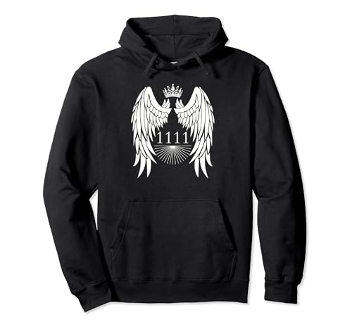 1111 Angel Number Numerology Angel Wing Spiritual Number Pullover Hoodie