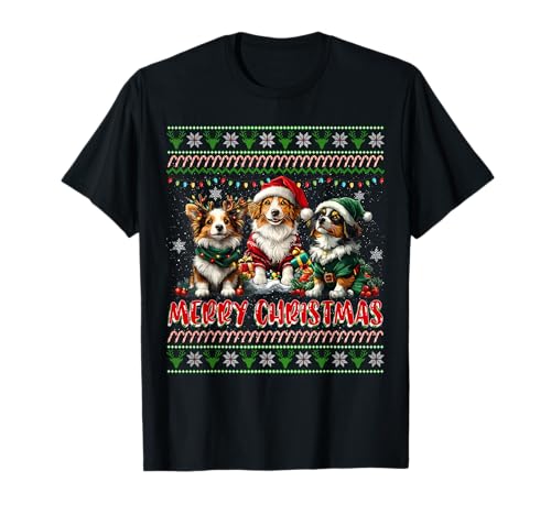 Shetland Sheepdog Christmas Tree Decorations Dog Lover Xmas Camiseta