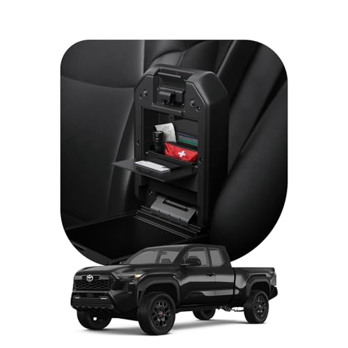 Image of Spigen One-Touch Center Console Hidden Storage Box Designed for Toyota Tacoma and Toyota 4Runner